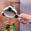 Многофункциональная открывалка для консервов, регулируемая, вращающаяся открывалка для бутылок с эргономичной ручкой, инструмент для снятия крышек для пожилых людей и домашних поваров, нержавеющая сталь