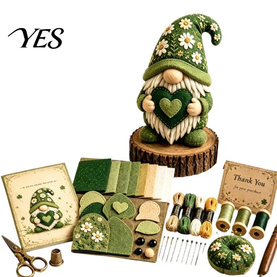 Kids Sea Animal Kit DIY Patchwork Doll Kit, Handmade Gnome Sewing Set Crafts for Home Decor, Fabric Cartoon Dragon Beginner