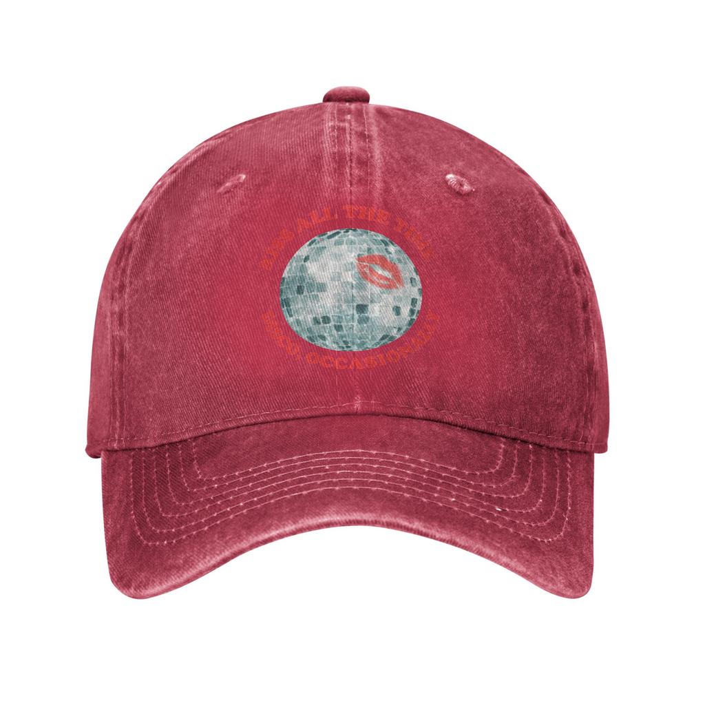 Harrys Styles Kiss All The Time Disco Occasionally Baseball Caps Vintage Distressed Washed Snapback Hat Outdoor Fit Caps Hat