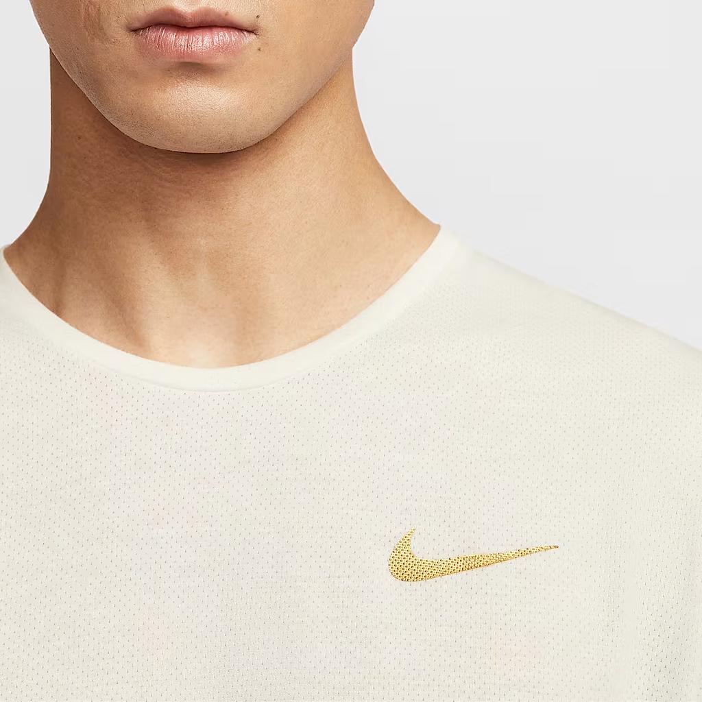 Nike Дышащая Приятная к коже Модная Универсальная Простая Футболка с коротким рукавом Мужские топы Парусиново-белый HJ3535133