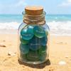 Вдохновляющее украшение из баночки с морскими стеклышками, с гравированными вдохновляющими словами, матовое украшение из баночки с морскими стеклышками, мотивационный подарок для поддержки