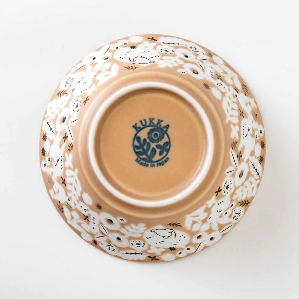 Minoru Pottery Mino Ware KUKKA 130 Bowls Latte