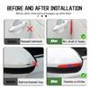 SCQK9 4Pcs Rubber Anti Collision Strip Car Door Rearview Mirror Protector Stickers For Mercedes Benz W211 W124 W176 W177 C180 C200