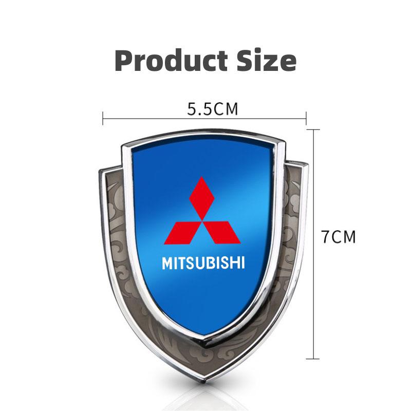 3D Металлические Стайлинг Кузова Декоративные Наклейки-Щитки на Крыло для Mitsubishi L200 ASX Pajero Sport Outlander LANCER EX Colt RALLIART