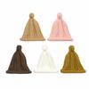 Solid Color Baby Winter Cap Princess Style Kids Pullover Hats Soft Warm Knitted Hat  Winter