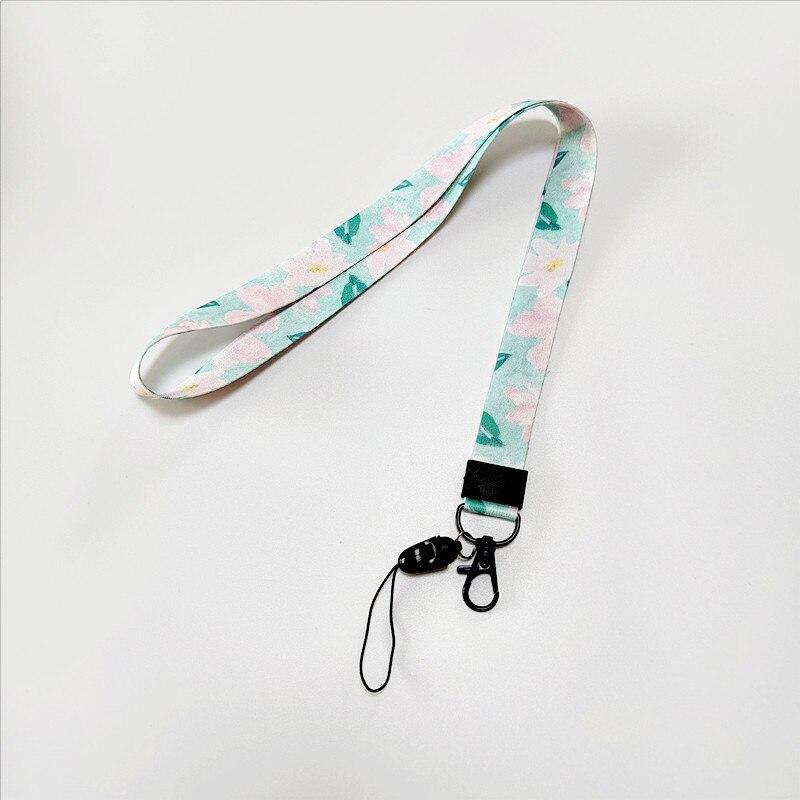 Модные цветы серии Пряжка Ремешок Значок Идентификатор Ремешки Телефон Веревка Ключ Ремешок Шейные Ремни Аксессуары