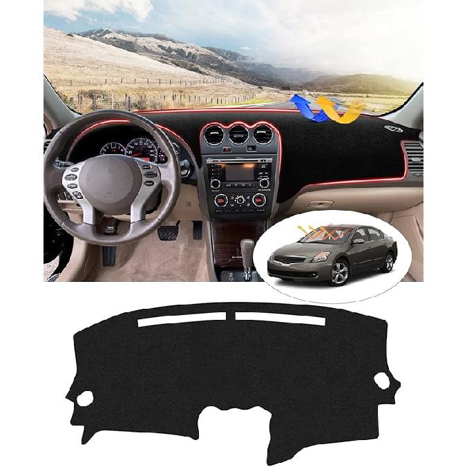 Накладка на панель приборов Cartist Совместима с Nissan Altima 2007 2008 2009 2010 2011 2012 Аксессуары Накладка на панель приборов Altima Коврик Нескользящий Ковер Защита от солнца Блики