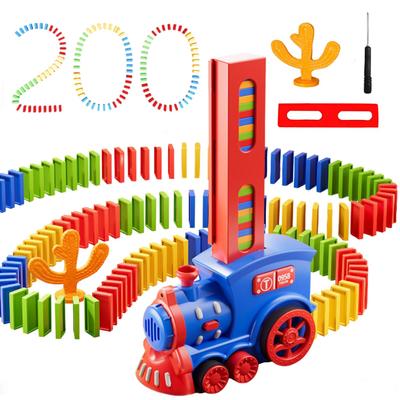 Boono Domino Автоматическая установка 200 штук домино опрокидывающийся детский игрушечный поезд игрушка домино подарок (Набор из 2)