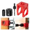Professional 2-3/8" to 1-3/4" Wood Door Lock Fitting Kit With Hole Cutter And Adjustable Templates For Easy Installation