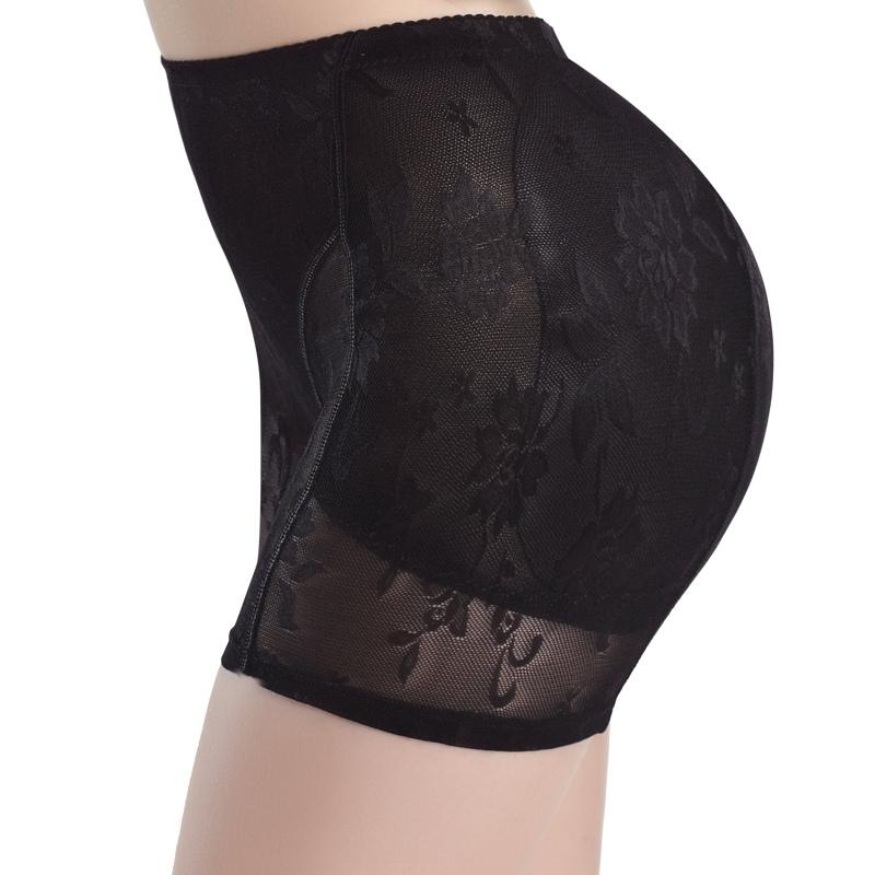 Women Lace Breathable Padded Seamless Mid-waisted Body Shaper Briefs