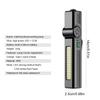New Portable COB LED Flashlight Type-C C Rechargeable Work Light Magnetic Lanterna with Pen Clip Built-in Battery Camping Torch
