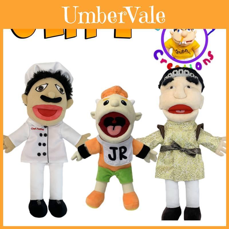 Zhu's Juniors Chef Cartoon Hand Puppet Plush For Kids' Early Learning