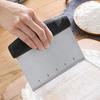 Stainless Steel Dough Cutter Scraper Bread Chopper with Scale Pastry Spatula Pizza Scraper Baking Fondant Cake Decoration Tool