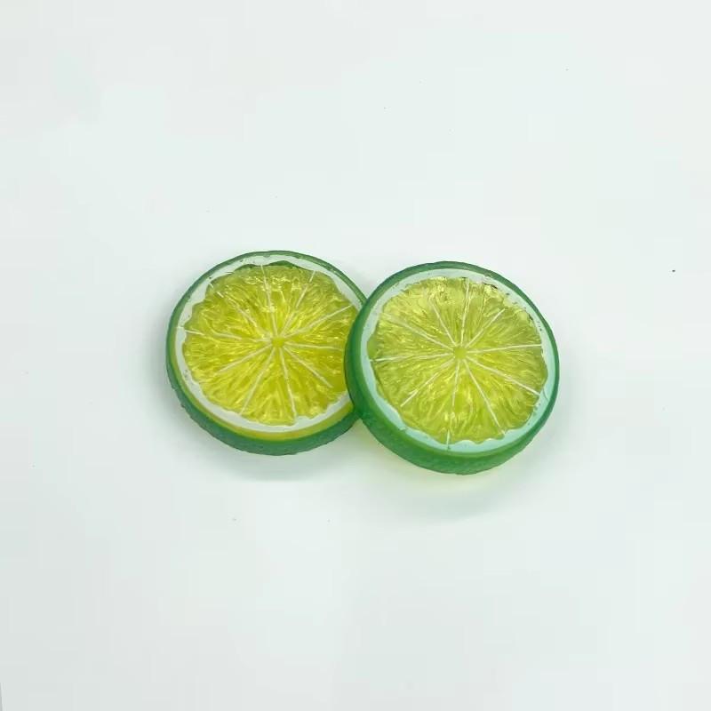 2 шт. искусственные пластиковые дольки лимона 1/4 апельсина цитрусовые поддельные фруктовые дольки домашнее настольное украшение рекламная фотография фото реквизит