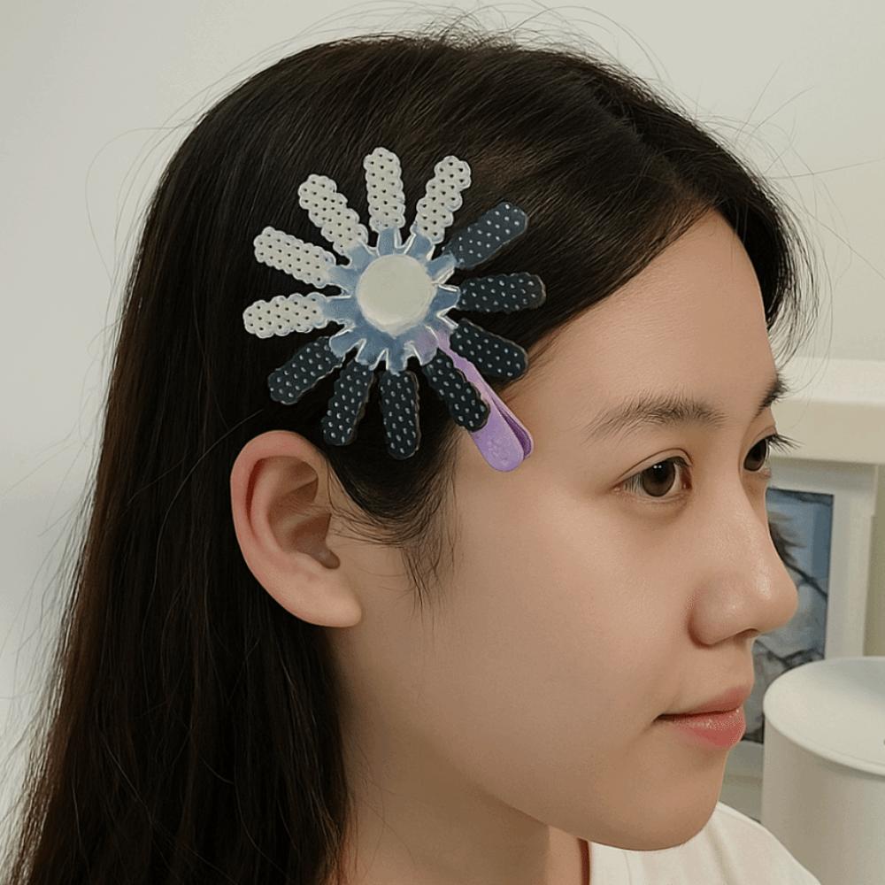 Cute Creative Downtime Hair Clip Moving Rotating Duckbill Clip Brain Loading Headband Party
