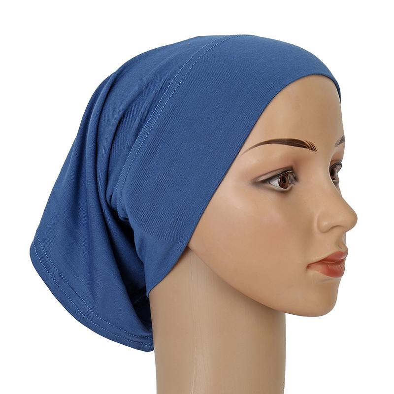 Women Soft Cotton Under Scarf Cap Turban Ready Wear Hijab Cap Female Headscarf Bonnet Hijabs Head Wraps For Women