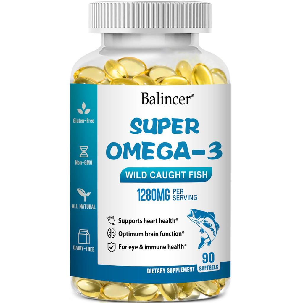Super Omega-3 Capsules, promote brain health and maintain eye health, 90 capsules