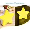 Smart Light Sensor Star-shape LED Bed Light Night Lamp Home Office Decoration Gift