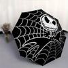 1pc Jack Skellington's Halloween Adventure Automatic Folding Umbrella - 3 Folding Design, Vivid Cartoon Pattern, Suitable for Outdoor Activi