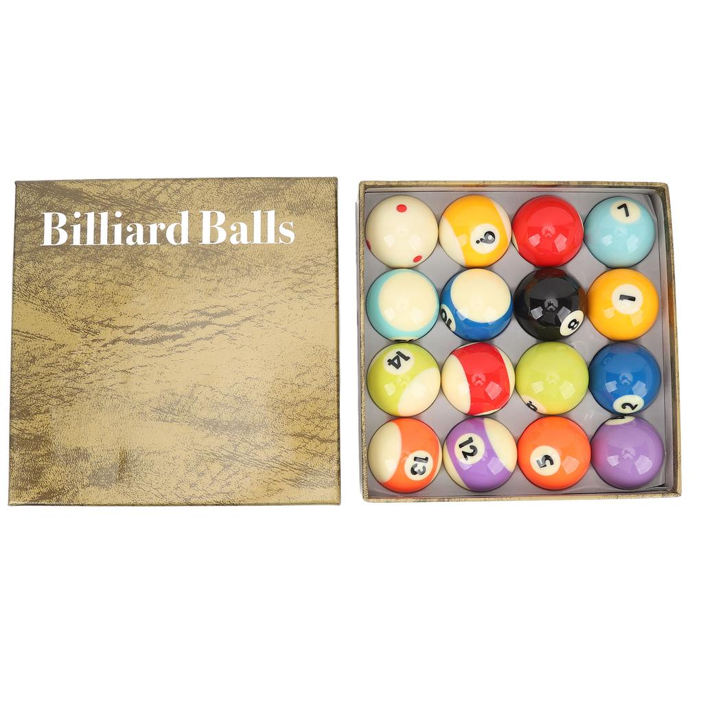 16 шт. бильярдных шаров Профессиональный стандарт 2,3 дюйма Диаметр смолы Высокое сопротивление трению бильярдный стол