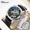 CHENXI Original Skeleton Mechanical Man Watches Luxury Men's Automatic Watch Leather Strap Fashion Business Wristwatch Gift