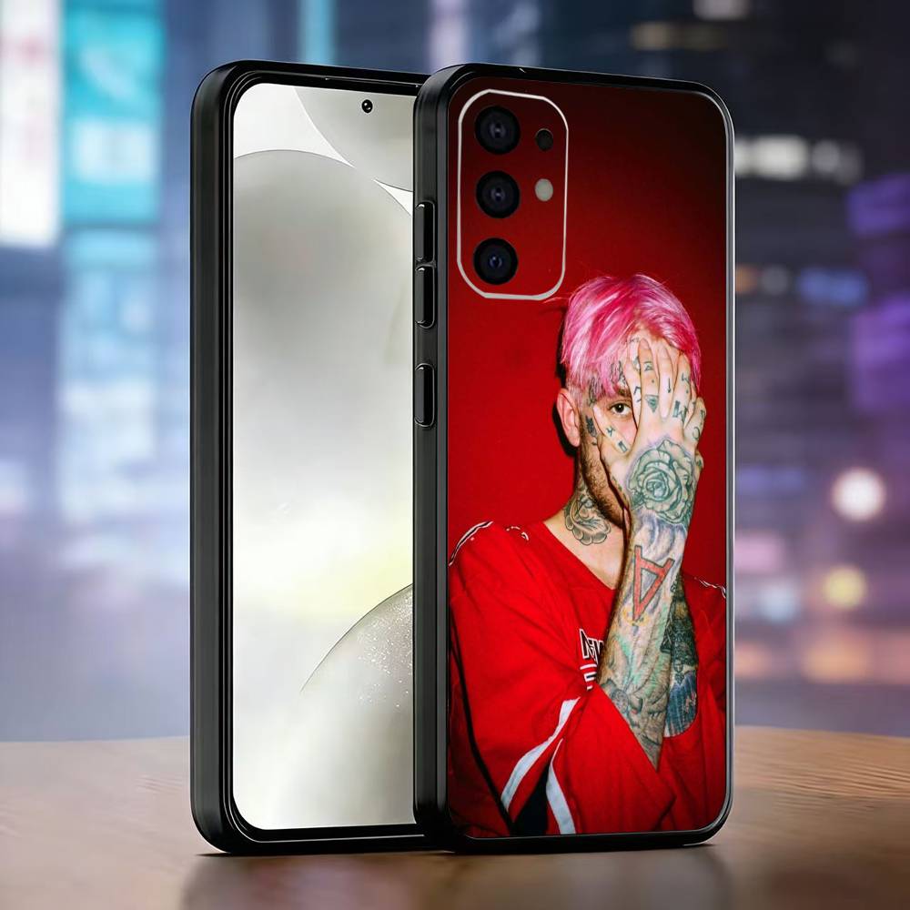 Чехол для телефона Lil Peep Hellboy Love Rapper для Samsung S25, S24, S21, S22, S23, S30, Ultra, S20, Plus, Fe, Lite, Note, 10, Черный