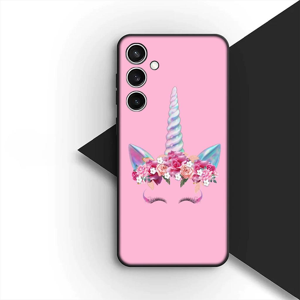 Soft Cover for OPPO A80 A18 A16 A40 A17 A15 A38 A78 A79 A54 A57 A12 A60 4G 5G Casing Phone Case Comics Unicorn Horse Rainbow