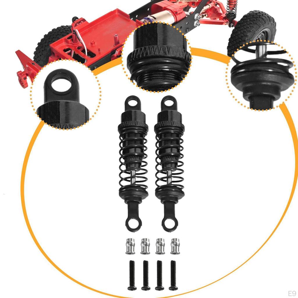 2 Pieces Hydraulic Shock Absorbers for RC Car 1/12 1/16 Replacement Upgrade Dampers Set Shocks