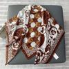 New Autumn and Winter Camellia High-end Scarf Fashionable Versatile Decorative Warm Square Scarf Air-conditioned Room Shawl