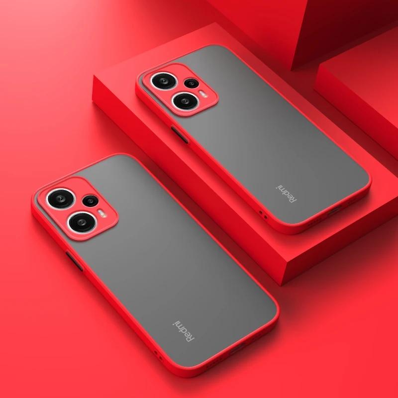 Роскошный Гибридный Жесткий Чехол-Крышка Для Xiaomi Redmi Note 12 13 12S 12C 13C Turbo Note12 13 Pro Plus 5G Матовый Силиконовый Мягкий Чехол