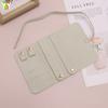 Portable Jewelry Storage Bag PU Leather Necklace Organizer Roll Bags Foldable Earring Ring Gifts Pouch for Women Travel