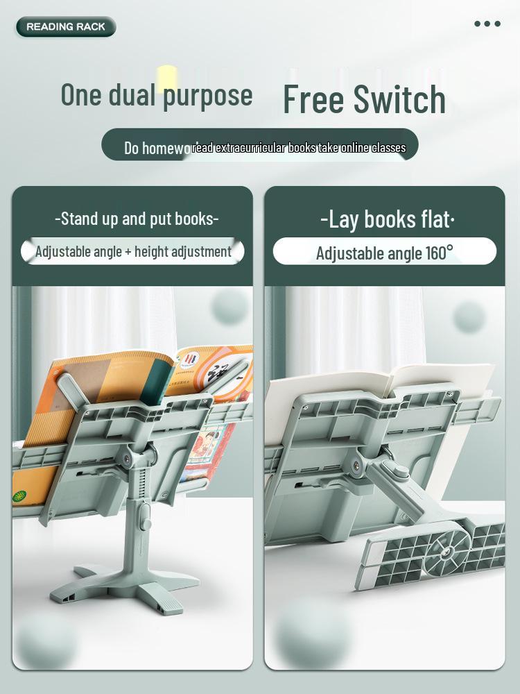 Adjustable Multifunctional Reading Stand & Bookshelf for Students