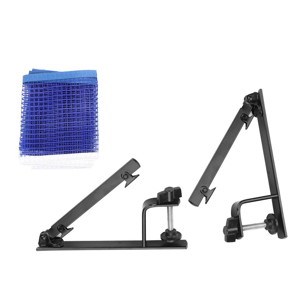 Portable Table Tennis Net with Metal Clamp Posts Ping Pong Set Accessory