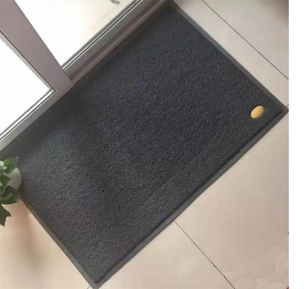 Приветственный красный шелковый кольцевой коммерческий входной коврик - Грязеотталкивающий, Противоскользящий ПВХ напольный ковер.