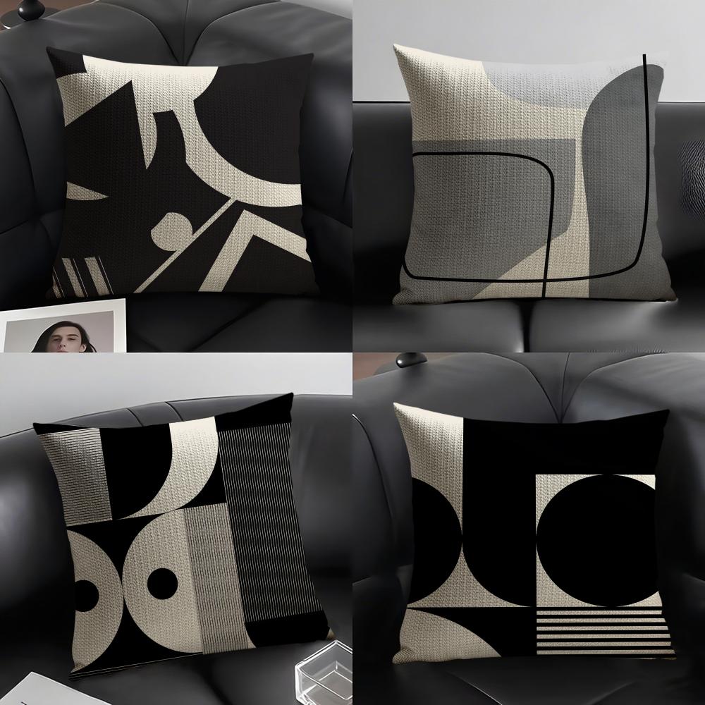 Abstract Geometric Modern Boho Pillow Case Linen Cushion Covers For Decorative Sofa Home Pillows Case Car Chair Pillows Cases