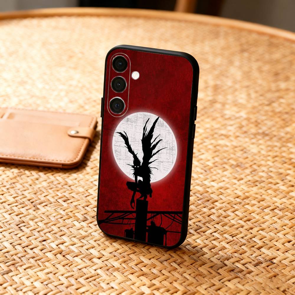 D-Death N-Note Anime Phone Case For Samsung A73,72,71,53,52,51,22,91,80, Soft Black Cover