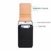 Textured Design PU Leather Belt Clip Case Card Slot Vertical Cover  for Smartphones
