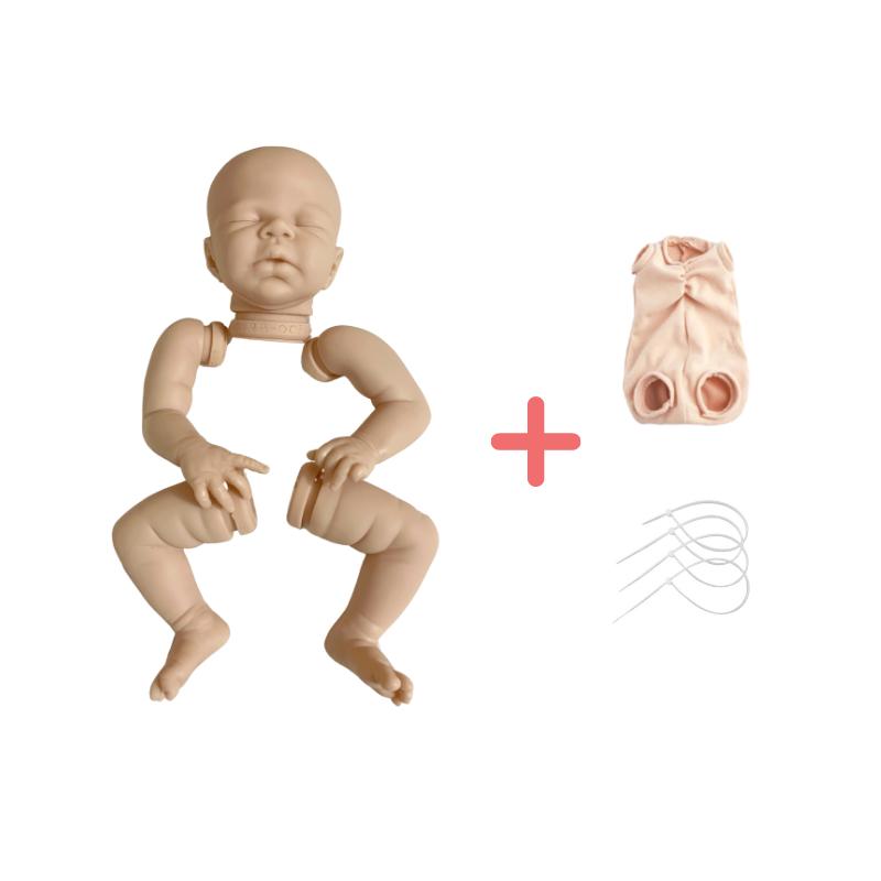 Комплект кукол Bebe Reborn для новорожденных 16 дюймов, наборы кукол Zendric Reborn, пустая, неокрашенная, незавершенная детская форма, кукла «сделай сам» для девочек