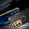 Роскошный чехол для телефона из кожи с узором под крокодила для Samsung Galaxy S24 FE S23 S22 S21 Ultra Plus FE Note 20 9 8 Задняя крышка с кольцом
