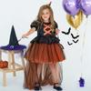 Halloween Girls Dress Printed Dress Witch Role Play Cosplay Costume Masquerade Costume
