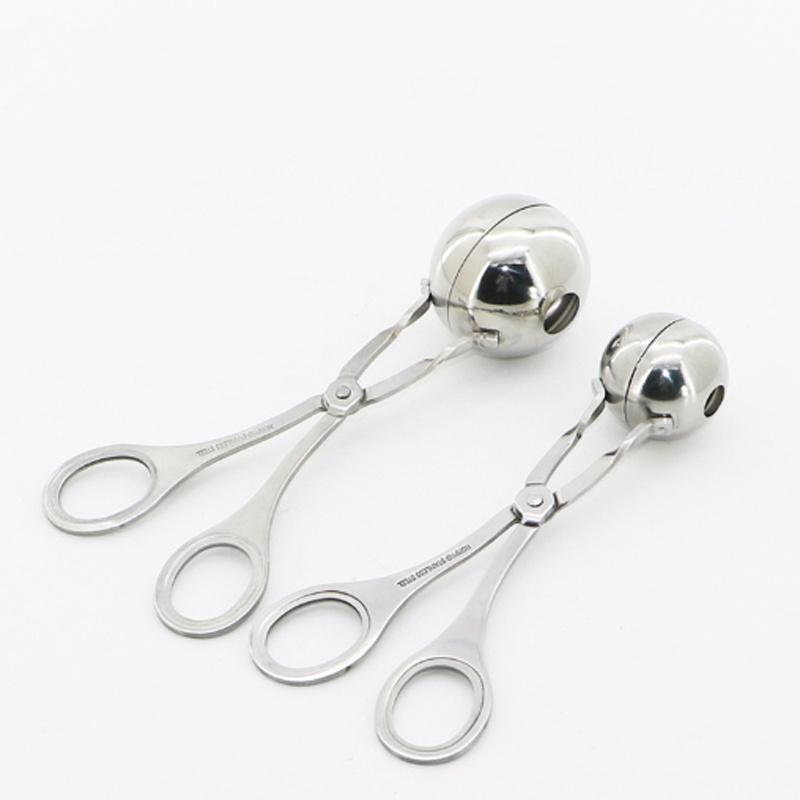 Портативный зажим для шариков из говядины из нержавеющей стали, форма для шариков для мороженого, сделай сам, шарик для рыбы, шарик для креветок, ложка