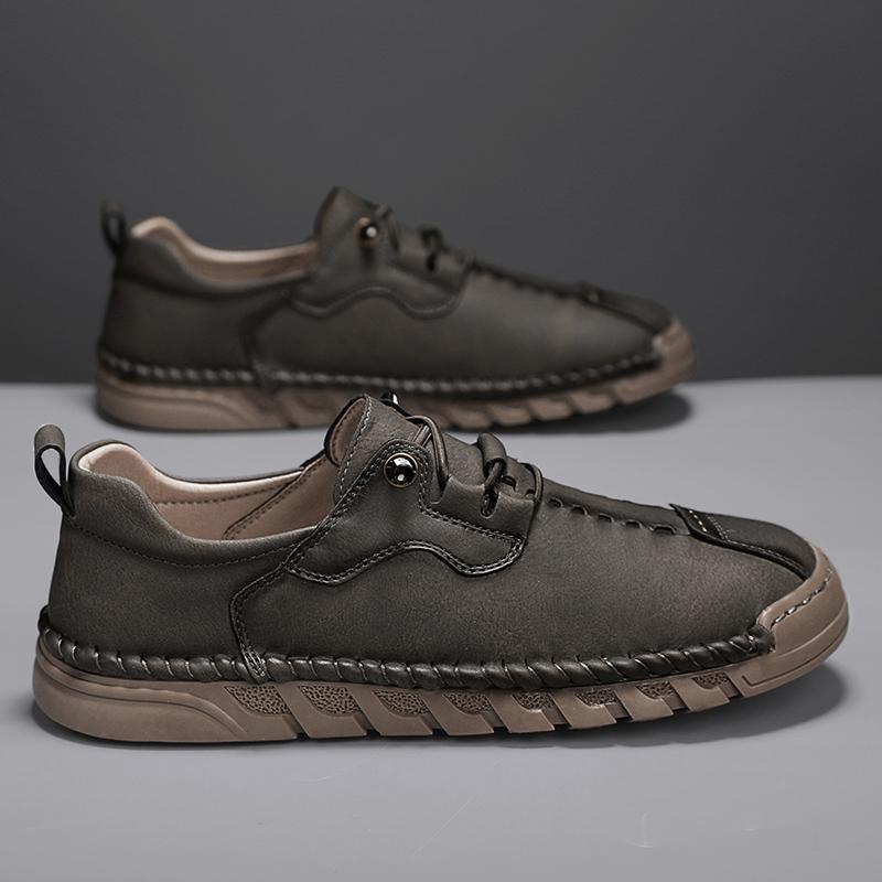 Fashion Fashionable Autumn Men Comfortable One Foot Handmade Soft Soled Casual Shoes Outdoor Men's Breathable and Non Slip Sports Shoes