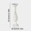 Подсвечник из белого дерева в форме пудры, европейский римский подсвечник-колонна