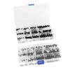 240 шт. Набор винтов с шестигранной головкой из углеродистой стали, болты с пластиковым корпусом