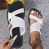2024 Summer Fish Mouth Casual Sandals Flat Bottom Breathable Mesh Cover Foot Anti Slip Beach Casual Sandals