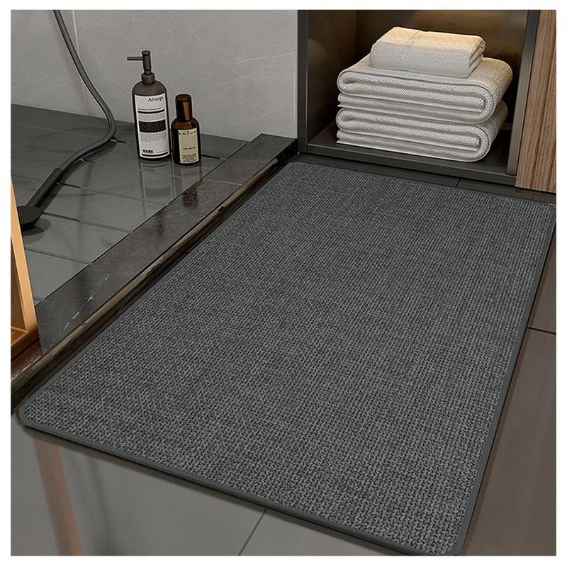 Bathroom Mat Absorbent Toilet Area Rug Non Slip Entry Mat Fast Dry Carpet For Washroom Entrance Shower Bathroom Floor Mat