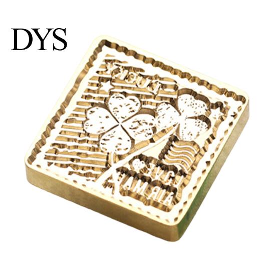 Miniature Seal Stamp Head Lily Floral Brass Wax Head, Cute Plant Themed Engraved Botanical Sealing for Journal Card Gift Wrapping Wedding Invitation