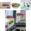 Morning Artificial 35cm Glory Flower Fake Silk Petunia Vine Wall Decor Home