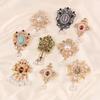 Design Court Retro Baroque Style Coat Brooch Anti-Light Accessories Temperament