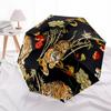 1pc Tiger Floral Automatic Folding Umbrella - 8-Rib Automatic Open/Close, Portable Collapsible Compact Umbrella yy251218043